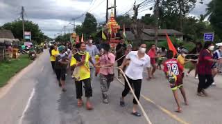 เเข่งเรือพระลากโบราณไม่มีล้อปี2565เรือพระลากของวัดประดู่ทองเเละวัดบ้านสวนต.ควนมะพร้าวอ.เมืองจ.พัทลุง