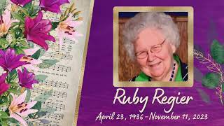 Ruby Regier Memorial Service