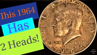 Rare Double Headed 1964 Silver Half Dollar!