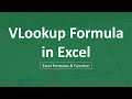 VLookup Formula in Excel for Beginners