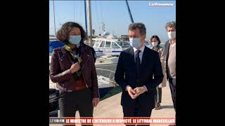 Le ministre de l’Intérieur a inspecté ce matin le littoral marseillais