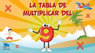 La tabla de multiplicar del 9 | Vídeos Educativos para Niños