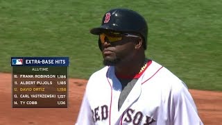 TEX@BOS: Papi moves to No. 12 in extra-base hits