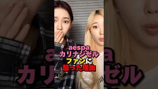 aespaカリナジゼルファンに怒った理由　#kpop #aespa #karina #giselle #smentertainment #shorts