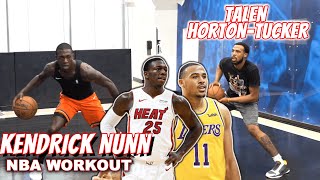 NBA Workout with Kendrick Nunn & Talen Horton-Tucker working on Iso moves and more