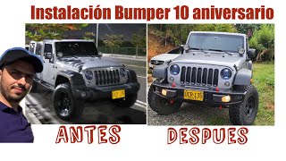 Cambio bumper jk ome por version 10th anniversary