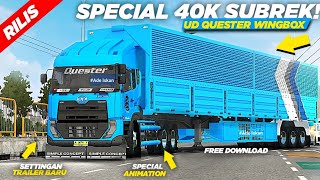 RILIS🎉 UD QUESTER SPECIAL 40K SUBREK || MOD BUSSID