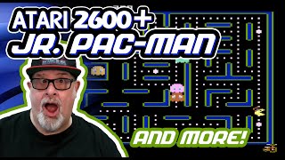 RETRO BLISS Plays Jr. Pac-Man on the NEW ATARI 2600+ Plus MORE Games!