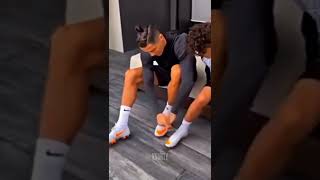 Cristiano Ronaldo training with Cristiano Ronaldo junior ⚽⚽⚽⚽