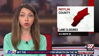 Lane restrictions planned on U.S. Route 22