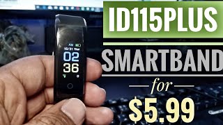 ID115 Plus 0.96 inch Smart Bracelet test review