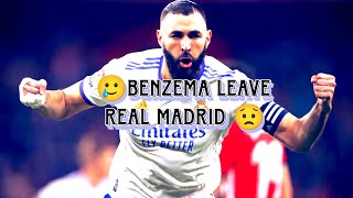 Benzema Leaved Real Madrid 😟🥲 #benzema