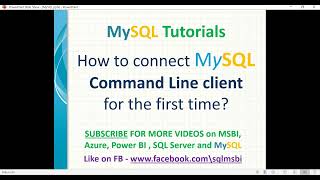 MySQL Tutorials | How to connect MySQL using Command Line | What is mysql workbench