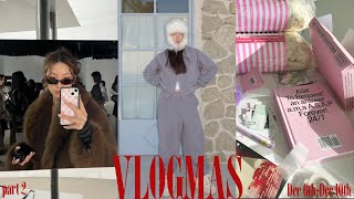 Vlogmas 𐙚⋆˚ㅣPart 2. 2025년 다이어리 추천, 동탄 핫플 르바게트, 울 망고실 목도리 뜨기, 다이소 바구니로 집 정리하기