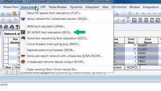 PSS®E: Tutorial 3 - Short Circuit Module
