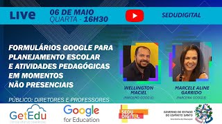 Formulários Google para planejamento e atividades em momentos não presenciais - Espírito Santo