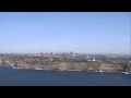 Aerial, Cliffs north of Bondi and Sydney CBD, Ultra HD TV