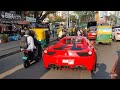 Ferrari 458 Spider in INDIA  Crazy Public REACTION and LOUD Exhaust