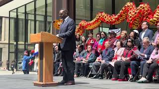 Chicago Mayor Brandon Johnson Speaks | Daley Plaza Farmers Market Launch