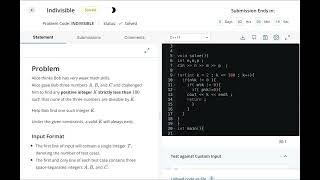 Indivisible starters 72 #solution #codechef codechef solution || 4th January 2023