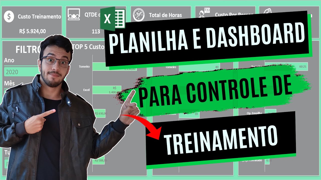 Criando Dashboard E Planilha Para Controle De Treinamentos - R.H - YouTube