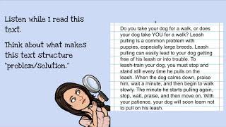 Text Structure: Problem/Solution Lesson