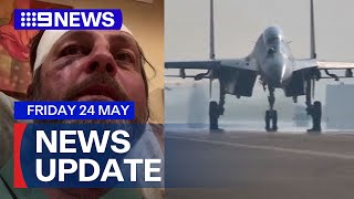 Aussies hospitalised after Singapore Airlines flight; Taiwan tensions escalate | 9 News Australia