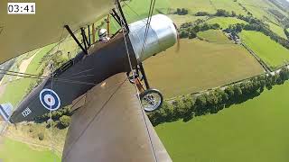 Sopwith Strutter Maiden Flight. 17Sept2024  8 Minute 18  seconds  flight from on-board cameras.