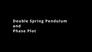 double spring pendulum phase plot | physics simulation