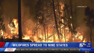 Gusty winds pose continued wildfire threats in California