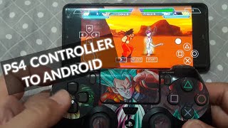 Dragon Ball Z. How To Connect PS4 Controller To Android Phone  PPSSPP Emulator..