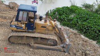 Bulldozer Komatsu Building Land Removed Heavy Old Machinery Push Extreme