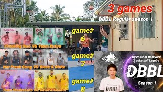 3 Games of DBBL | 🏀DUO vs Kutya 🏀 War freak vs Black\u0026white 🏀Tandercuts vs D\u0026G | game #6 #7 #8