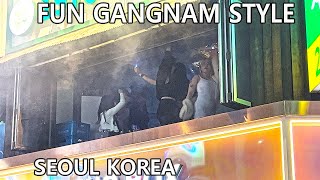 [JUST WALK]-토요일 밤이 즐거운 강남에서는 멋지게 노네요 😎😎😎[JUST WALK] - It's a great Saturday night in Gangnam. 😎😎😎