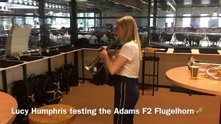 Lucy Humphris playing the Adams F2 Flugelhorn🎺 @le_humph