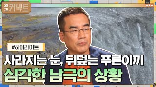 눈이 사라지고 푸른 이끼로 뒤덮인 남극의 심각한 상황 #highlight#월간커넥트 | Monthly Connect EP.5 | tvN 210503 방송