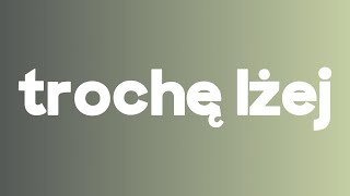 Bletka: trochę lżej | #Tekst