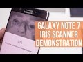 Galaxy Note 7 iris scanner demonstration