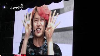 【HAPPY希】20160227 SuperCamp in Beijing Heechul massage + Kiyomi part