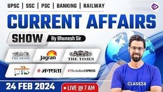 24 February ‍2024 Daily Current affairs | Current Affairs Today | The Hindu Analysis by Bhunesh Sir