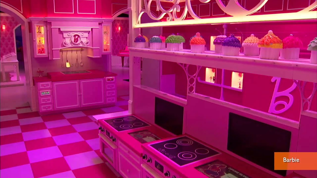 Barbie's Life-Size Dream House Opens To Public - YouTube