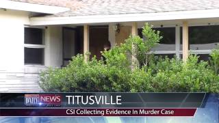 Titusville Crime Scene Units Collecting Evidence In Murder Case