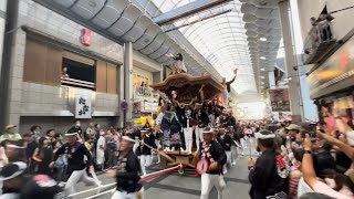 令和5年度岸和田だんじり祭り本宮 藤井町商店街直進