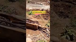 hammer drill excavator di kebun #shorts #short #drill