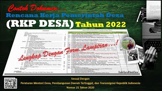 Contoh Dokumen_RKP Desa Terbaru || Permendes PDTT No.21 Tahun 2020