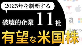 【米国株投資】2025年を制覇する破壊的企業 11社【企業分析】