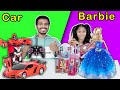 Car Vs Barbie Toys Challenge | Best Toy Showoff Challenge | Pari's Lifestyle