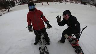 スノースクート　パークハウツーJIB中級編 with Kota Aso [snowscoot how to JIB]