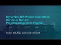 Microsoft Dynamics 365 Project Operations: Introduction and Demo