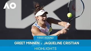 Greet Minnen v Jaqueline Cristian Highlights (1R) | Australian Open 2022
